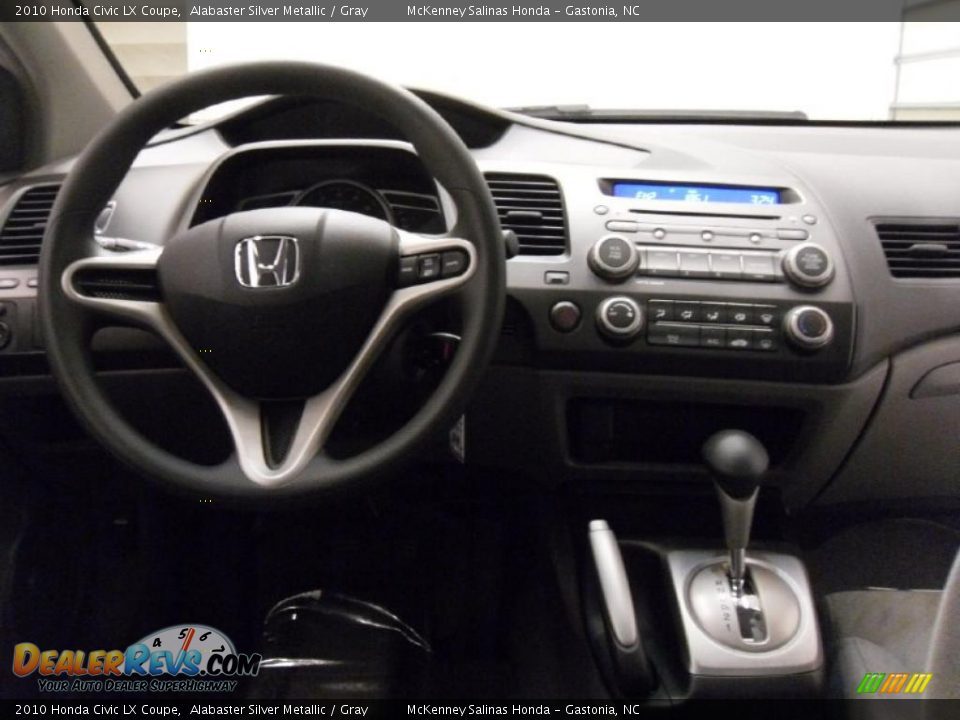 2010 Honda Civic LX Coupe Alabaster Silver Metallic / Gray Photo #19