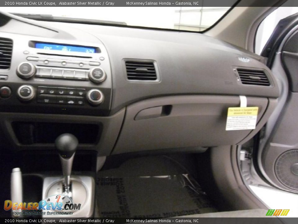 2010 Honda Civic LX Coupe Alabaster Silver Metallic / Gray Photo #20