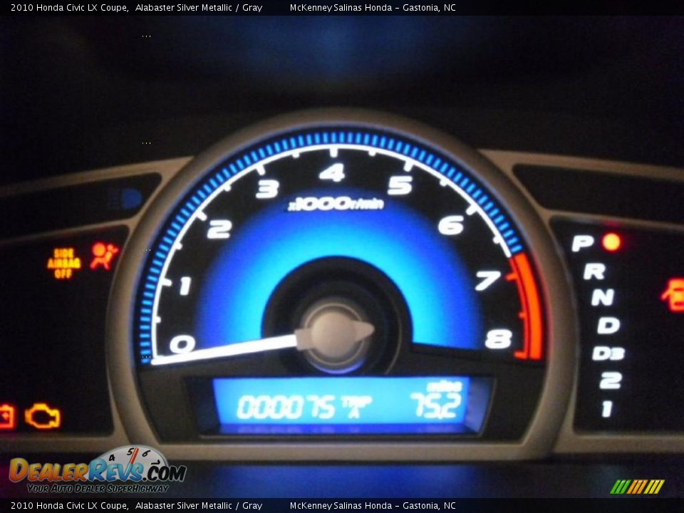 2010 Honda Civic LX Coupe Alabaster Silver Metallic / Gray Photo #23