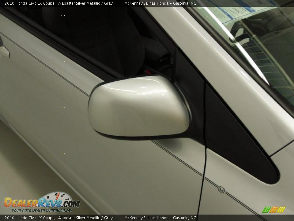 2010 Honda Civic LX Coupe Alabaster Silver Metallic / Gray Photo #26