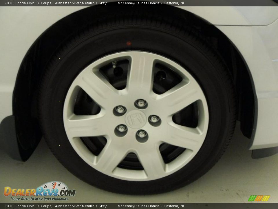 2010 Honda Civic LX Coupe Alabaster Silver Metallic / Gray Photo #27