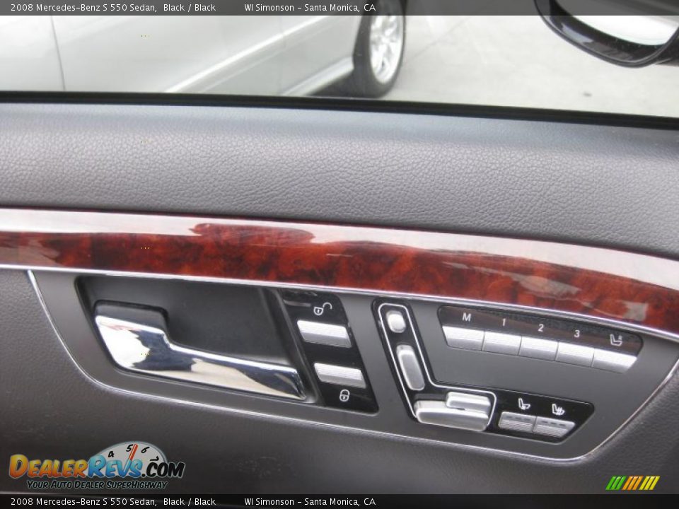 2008 Mercedes-Benz S 550 Sedan Black / Black Photo #7
