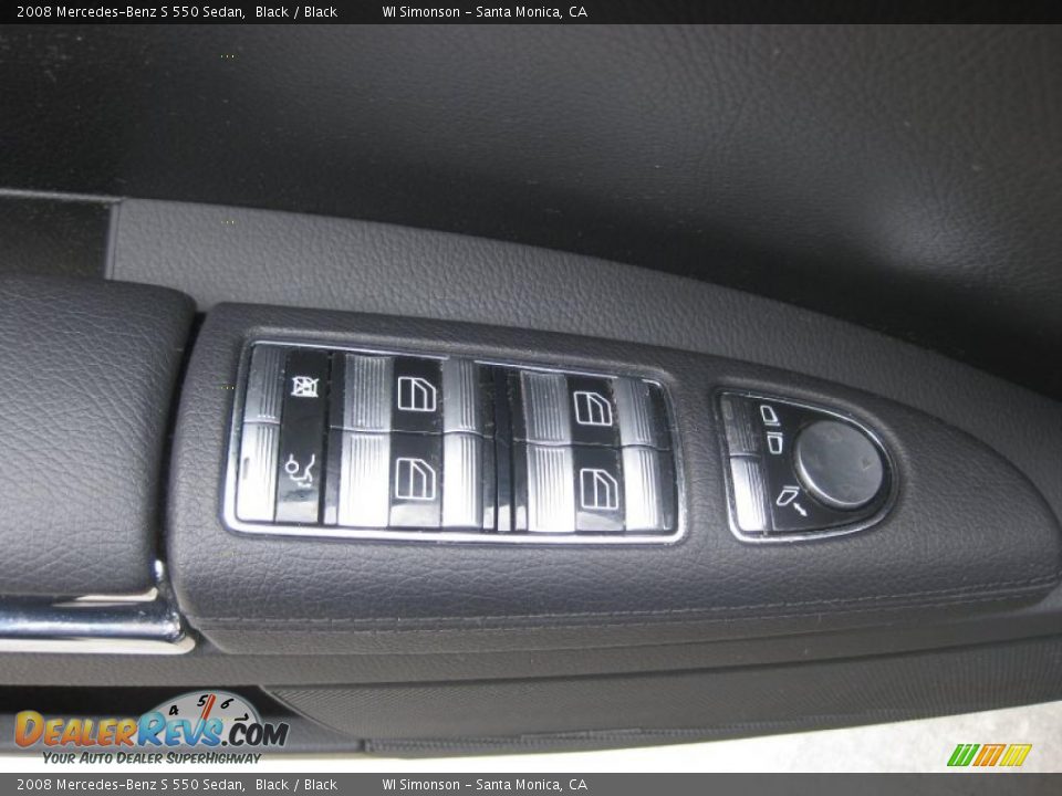 2008 Mercedes-Benz S 550 Sedan Black / Black Photo #8