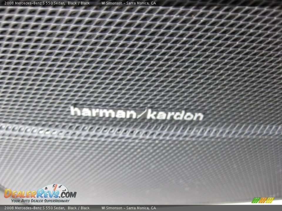 2008 Mercedes-Benz S 550 Sedan Black / Black Photo #9