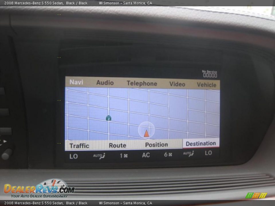 2008 Mercedes-Benz S 550 Sedan Black / Black Photo #12