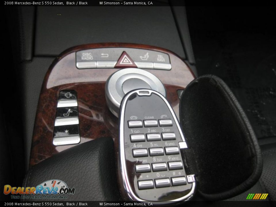 2008 Mercedes-Benz S 550 Sedan Black / Black Photo #14