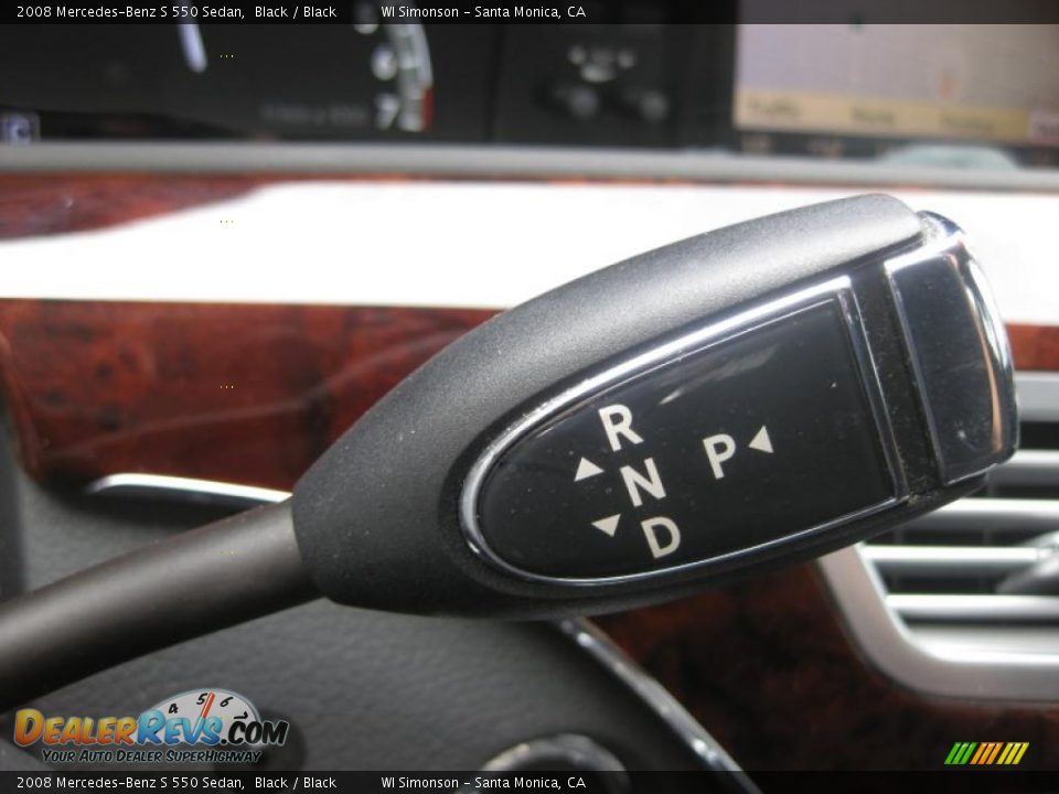 2008 Mercedes-Benz S 550 Sedan Black / Black Photo #15