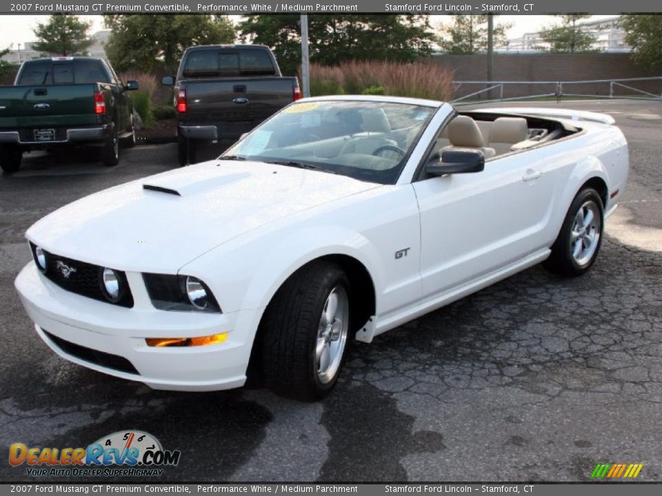 2007 Ford Mustang GT Premium Convertible Performance White / Medium Parchment Photo #1