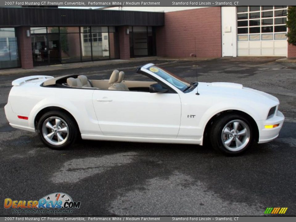 2007 Ford Mustang GT Premium Convertible Performance White / Medium Parchment Photo #5
