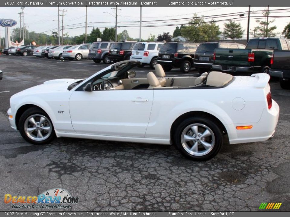 2007 Ford Mustang GT Premium Convertible Performance White / Medium Parchment Photo #10