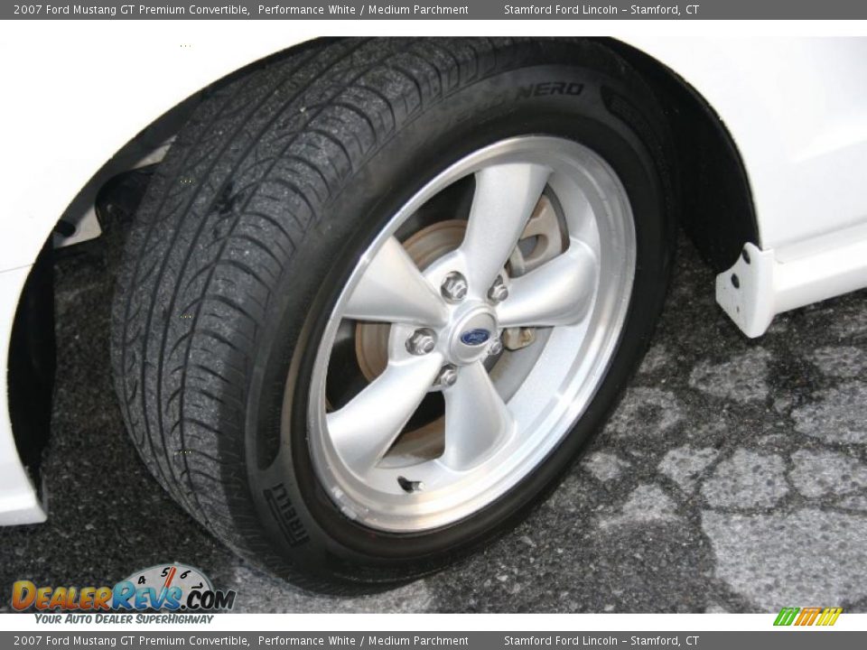 2007 Ford Mustang GT Premium Convertible Performance White / Medium Parchment Photo #15