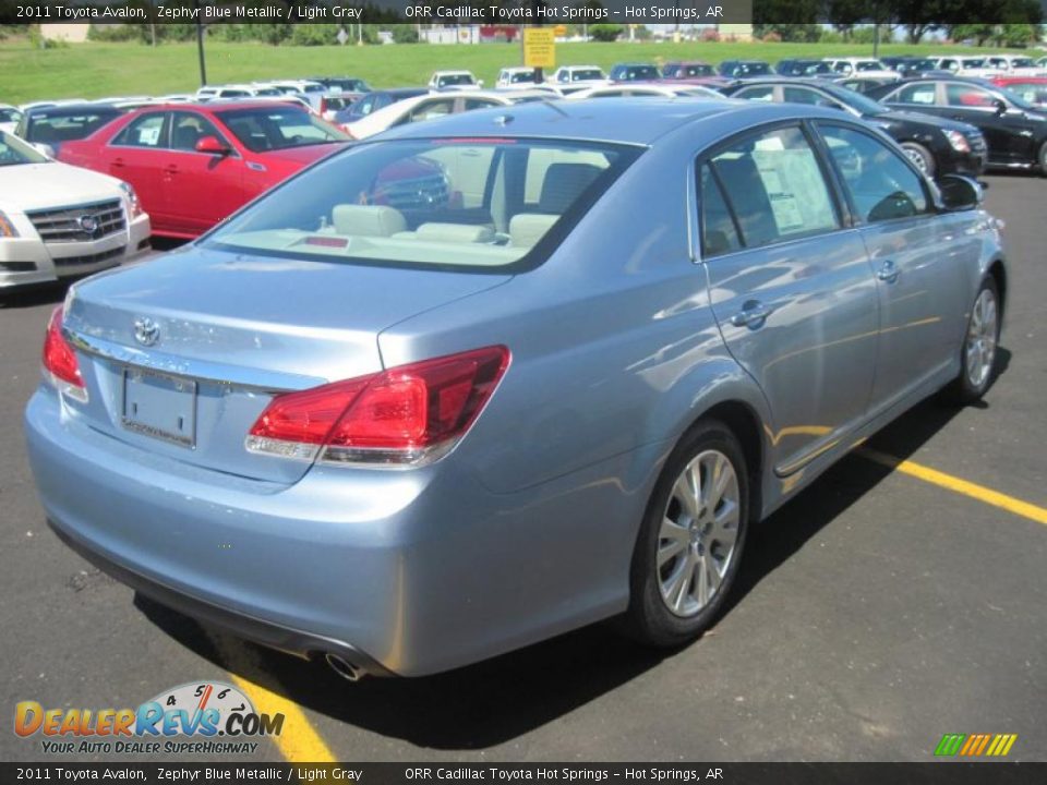 2011 Toyota Avalon Zephyr Blue Metallic / Light Gray Photo #6