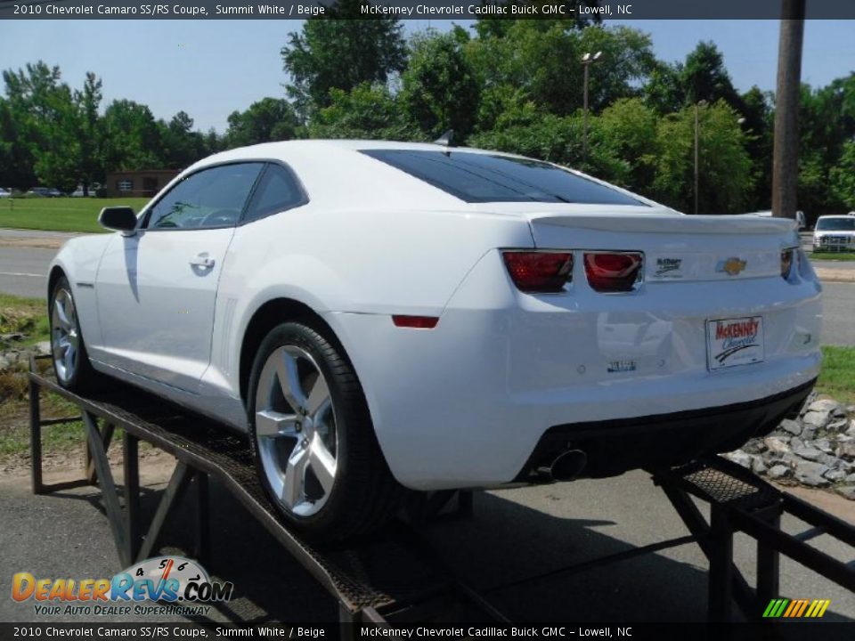 2010 Chevrolet Camaro SS/RS Coupe Summit White / Beige Photo #2