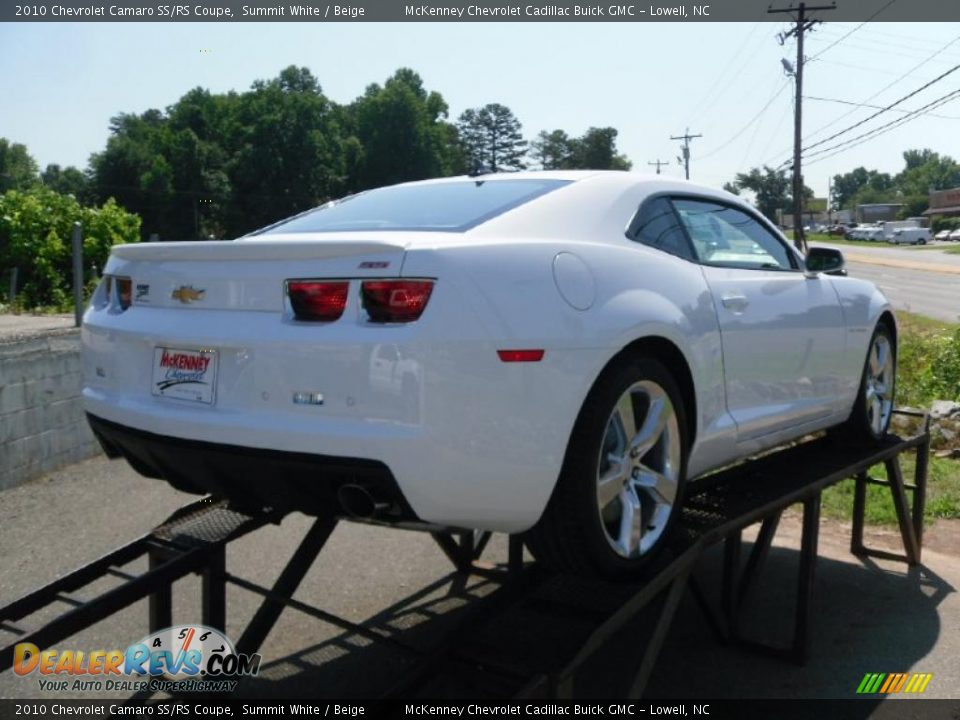 2010 Chevrolet Camaro SS/RS Coupe Summit White / Beige Photo #4