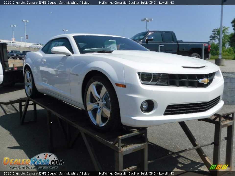 2010 Chevrolet Camaro SS/RS Coupe Summit White / Beige Photo #5