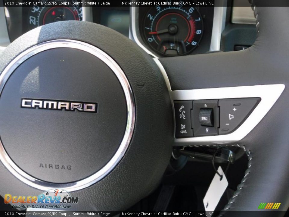 2010 Chevrolet Camaro SS/RS Coupe Summit White / Beige Photo #13