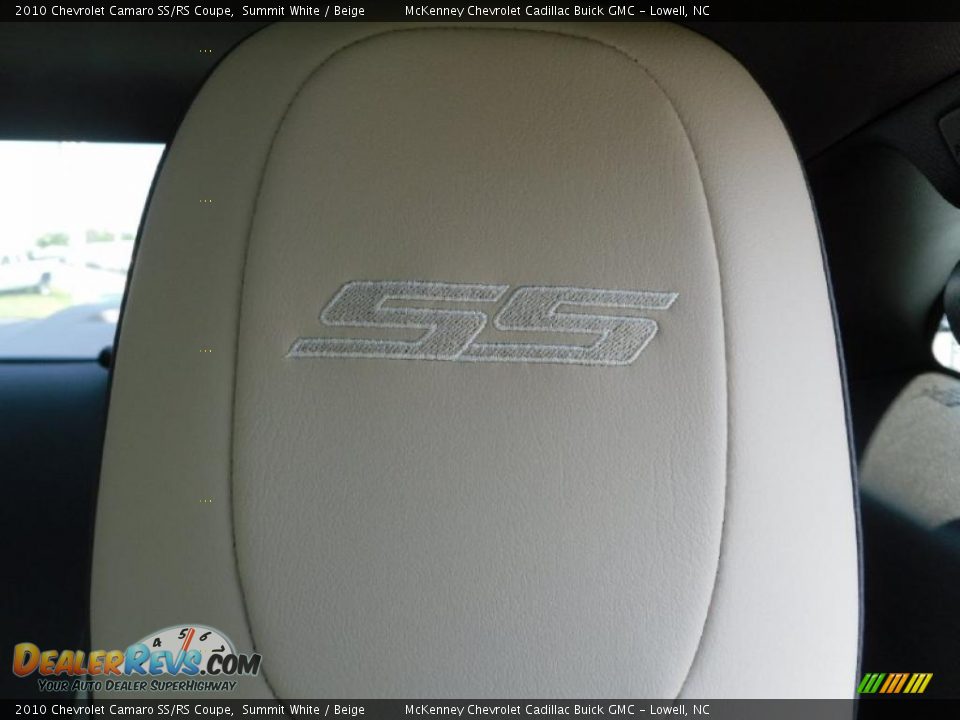 2010 Chevrolet Camaro SS/RS Coupe Summit White / Beige Photo #14
