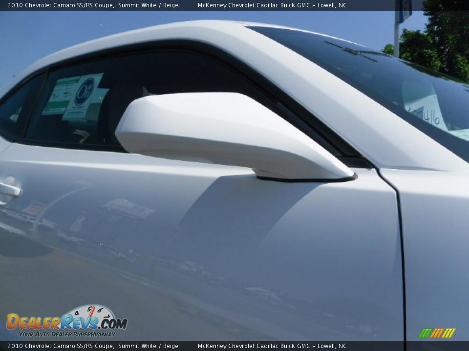 2010 Chevrolet Camaro SS/RS Coupe Summit White / Beige Photo #18