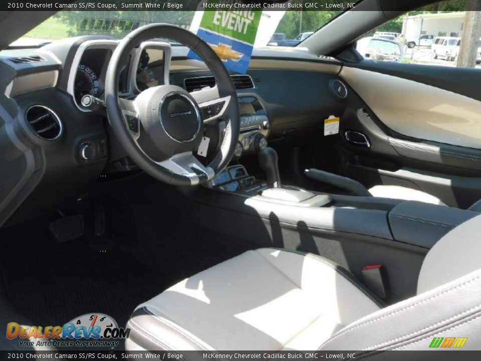 2010 Chevrolet Camaro SS/RS Coupe Summit White / Beige Photo #21