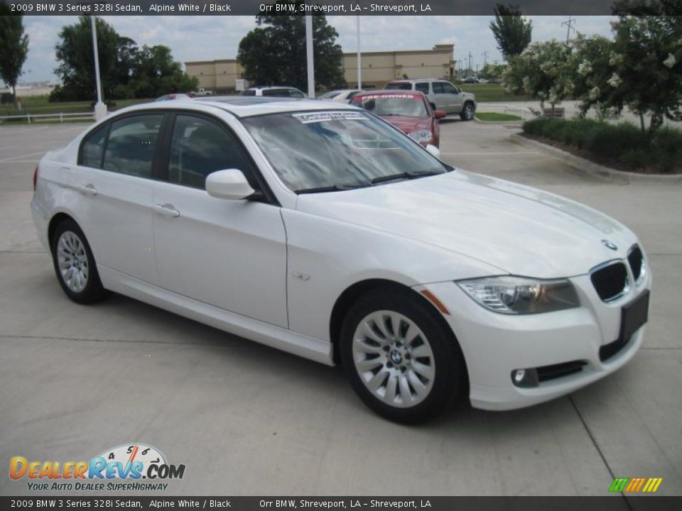 2009 BMW 3 Series 328i Sedan Alpine White / Black Photo #2