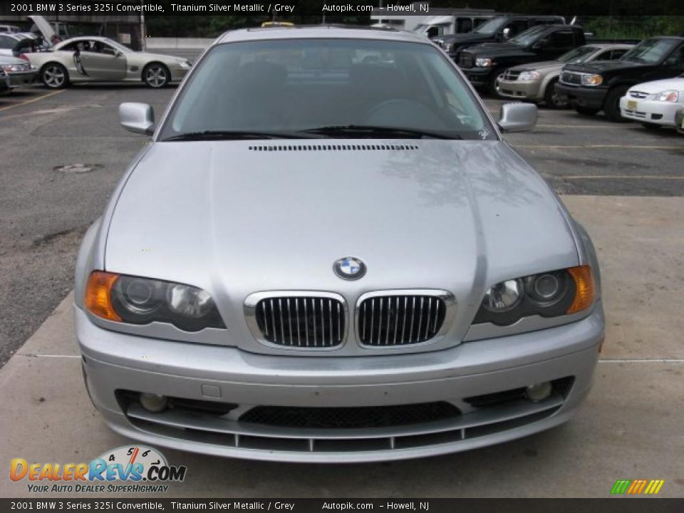2001 BMW 3 Series 325i Convertible Titanium Silver Metallic / Grey Photo #1