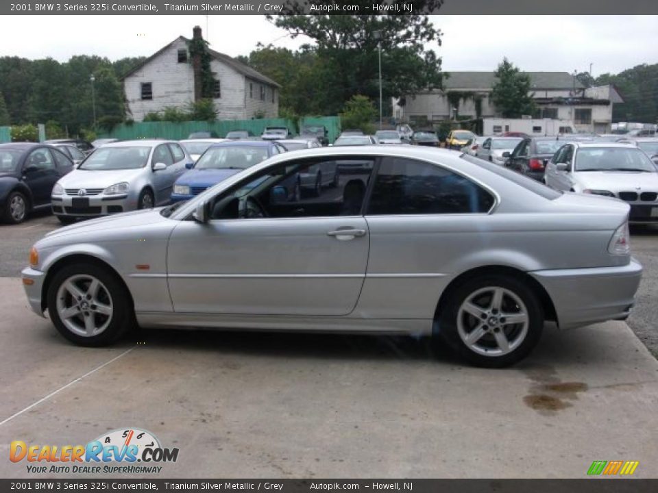 2001 BMW 3 Series 325i Convertible Titanium Silver Metallic / Grey Photo #4