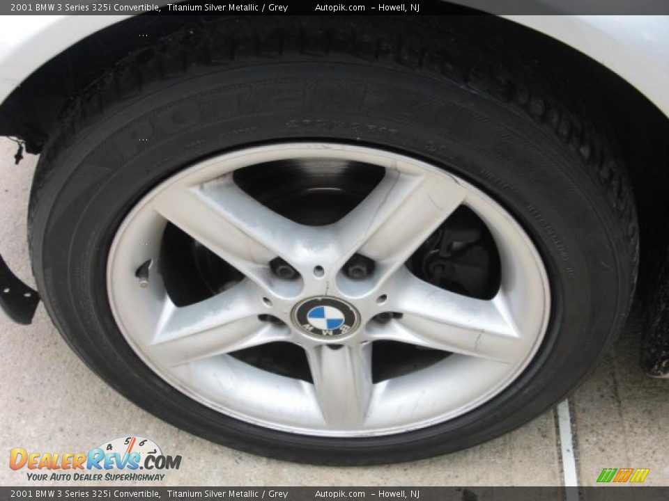 2001 BMW 3 Series 325i Convertible Titanium Silver Metallic / Grey Photo #15
