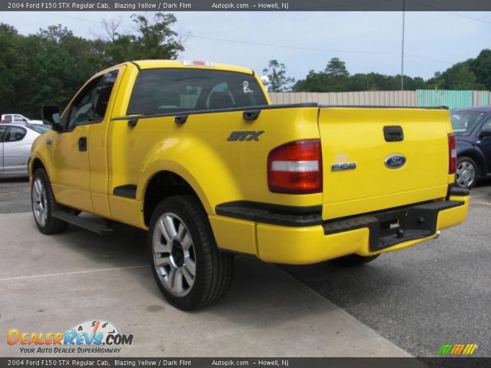 2004 Ford F150 STX Regular Cab Blazing Yellow / Dark Flint Photo #5