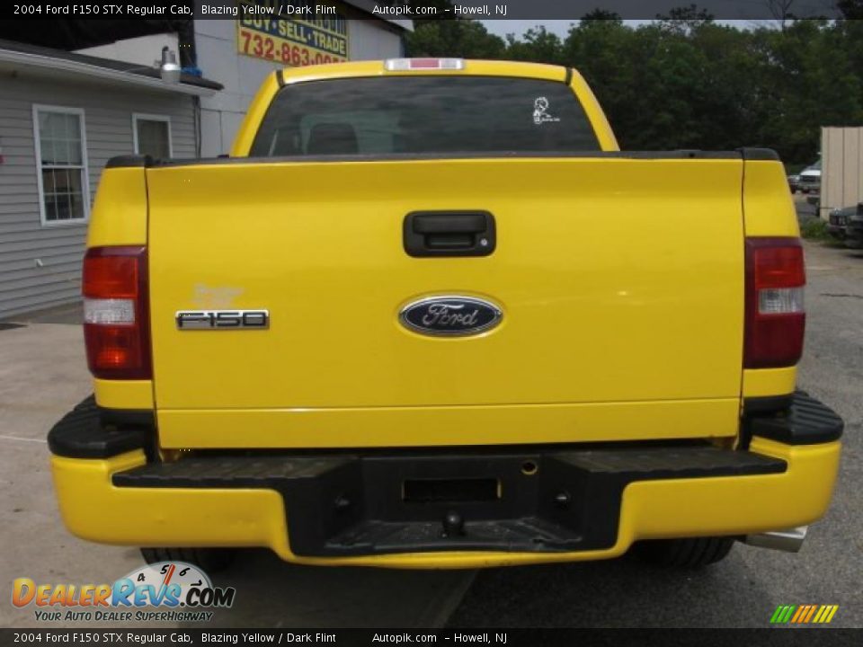 2004 Ford F150 STX Regular Cab Blazing Yellow / Dark Flint Photo #6