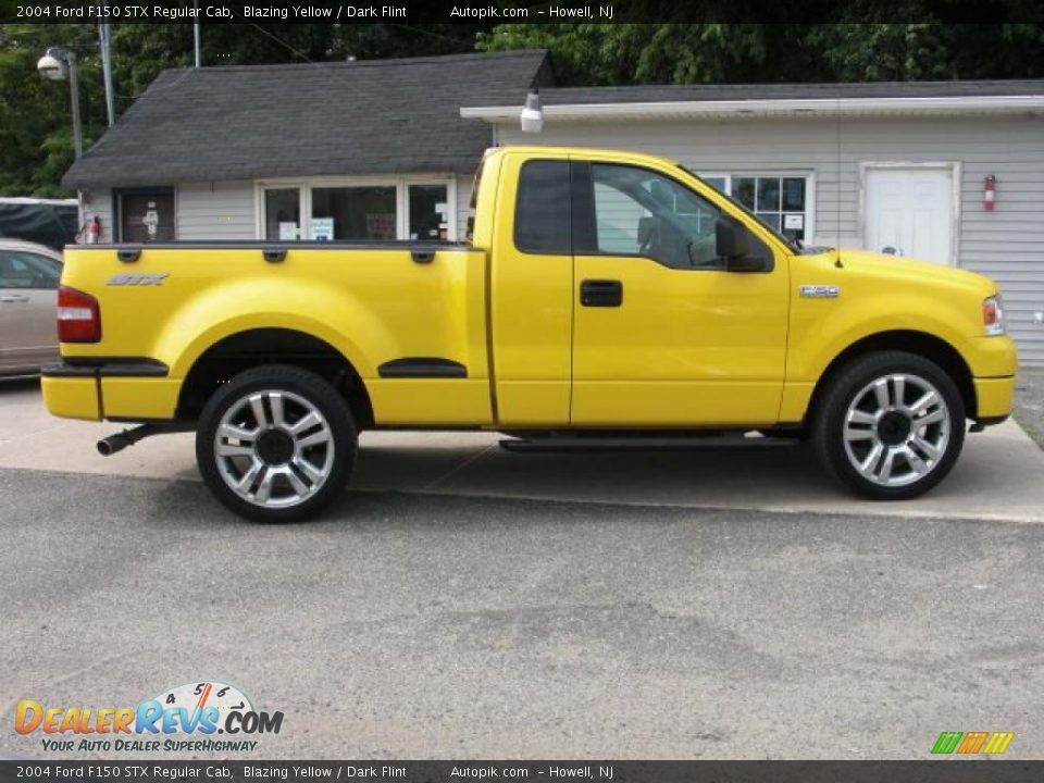 2004 Ford F150 STX Regular Cab Blazing Yellow / Dark Flint Photo #8