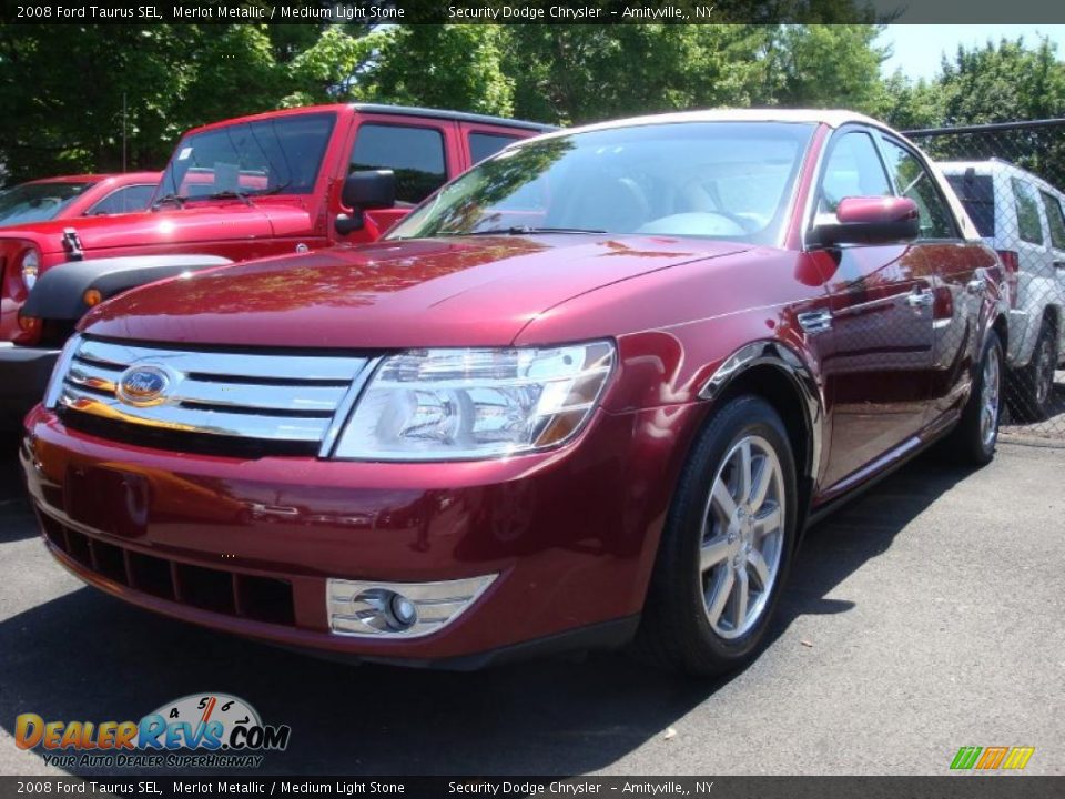 2008 Ford Taurus SEL Merlot Metallic / Medium Light Stone Photo #1