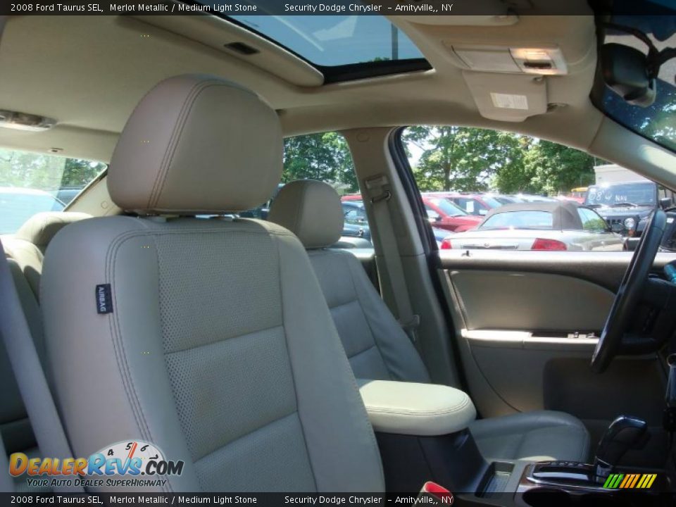 2008 Ford Taurus SEL Merlot Metallic / Medium Light Stone Photo #8