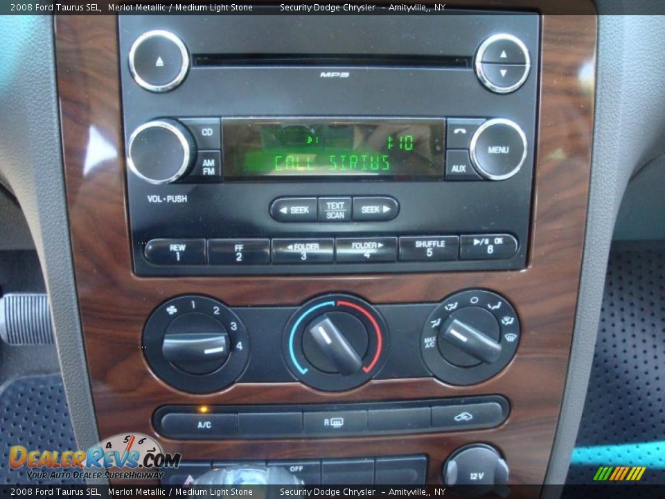 2008 Ford Taurus SEL Merlot Metallic / Medium Light Stone Photo #12