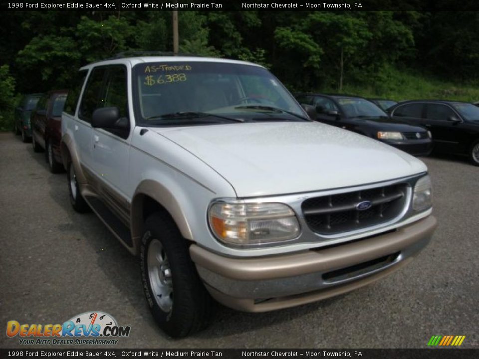 1998 Ford Explorer Eddie Bauer 4x4 Oxford White / Medium Prairie Tan Photo #1