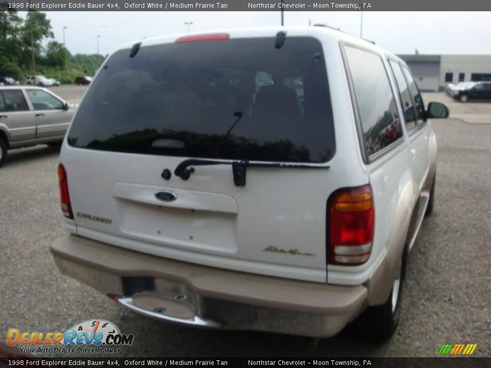 1998 Ford Explorer Eddie Bauer 4x4 Oxford White / Medium Prairie Tan Photo #2