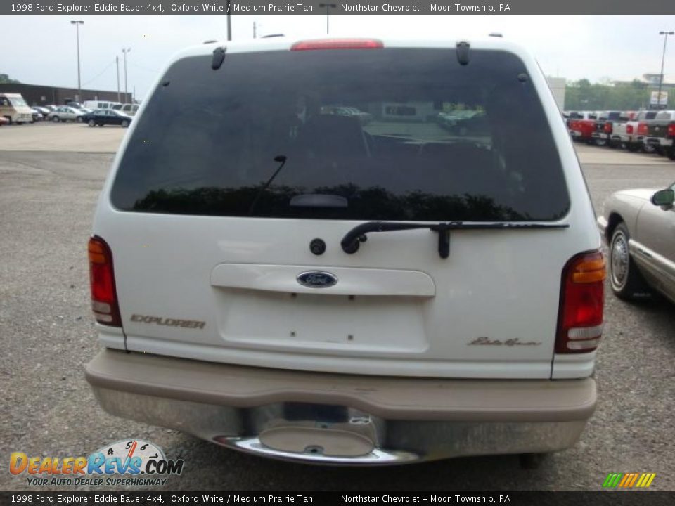 1998 Ford Explorer Eddie Bauer 4x4 Oxford White / Medium Prairie Tan Photo #3