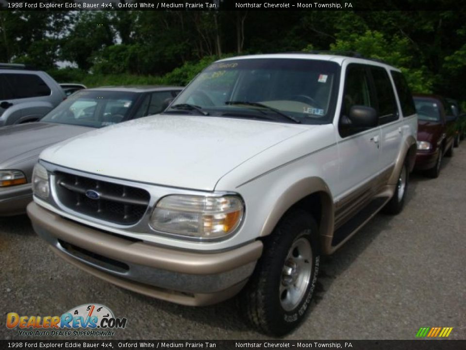 1998 Ford Explorer Eddie Bauer 4x4 Oxford White / Medium Prairie Tan Photo #5