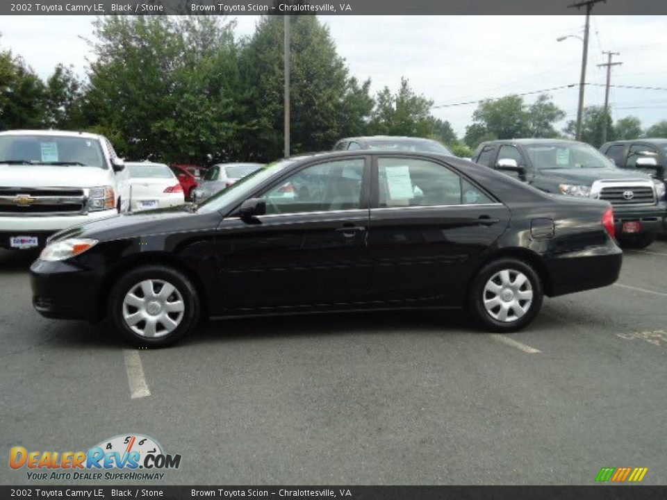 2002 Toyota Camry LE Black / Stone Photo #4