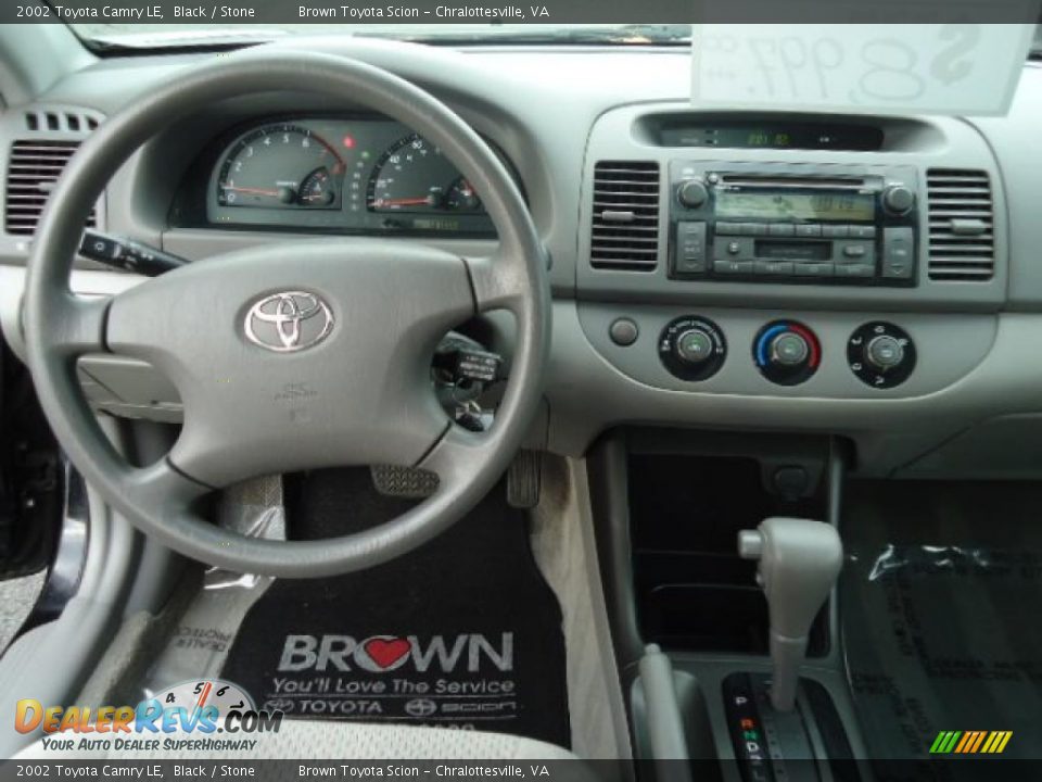 2002 Toyota Camry LE Black / Stone Photo #8