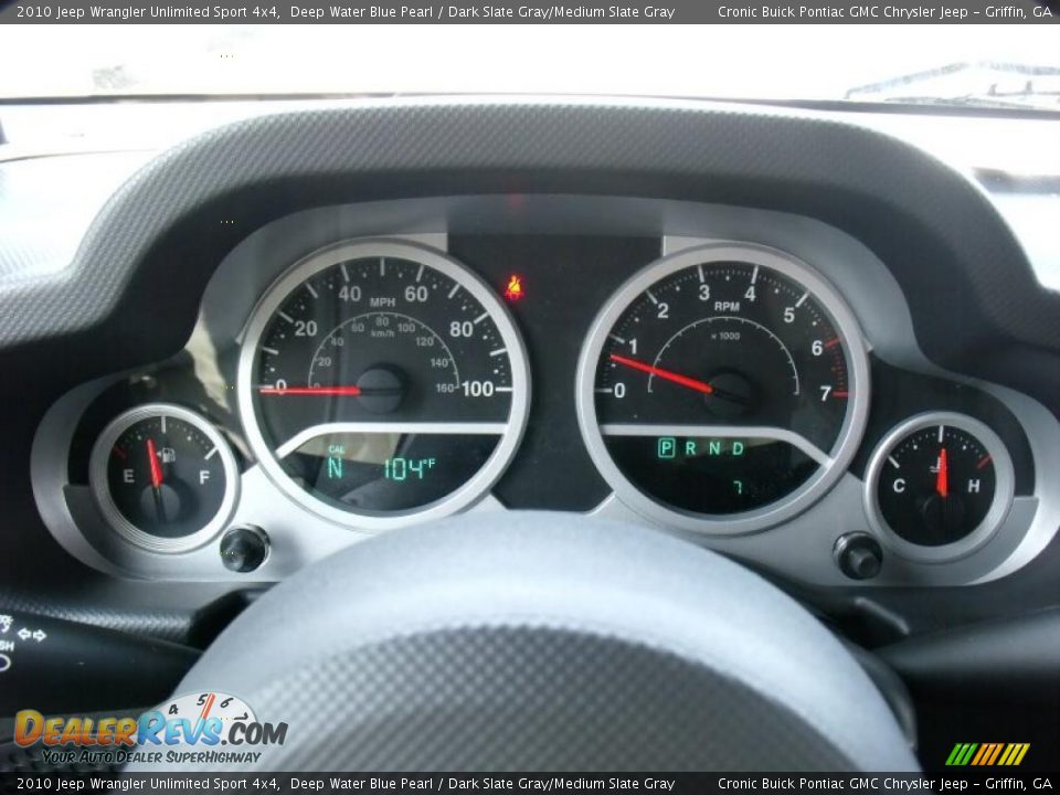 2010 Jeep Wrangler Unlimited Sport 4x4 Deep Water Blue Pearl / Dark Slate Gray/Medium Slate Gray Photo #19