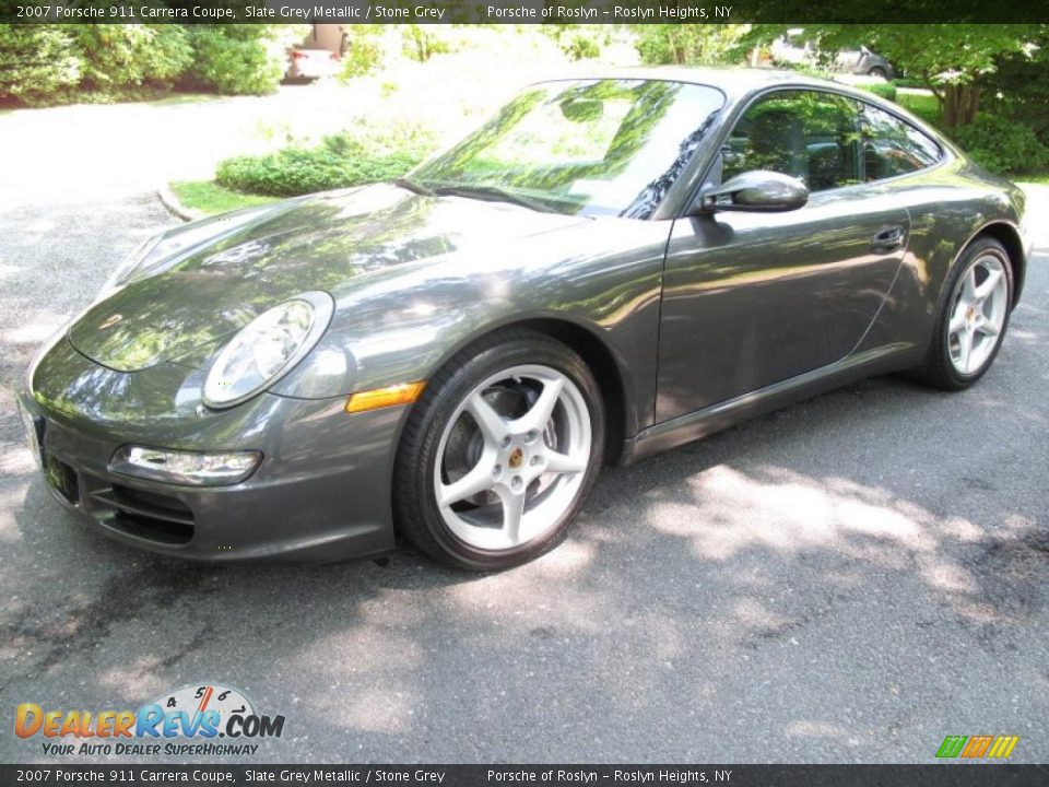 2007 Porsche 911 Carrera Coupe Slate Grey Metallic / Stone Grey Photo #1