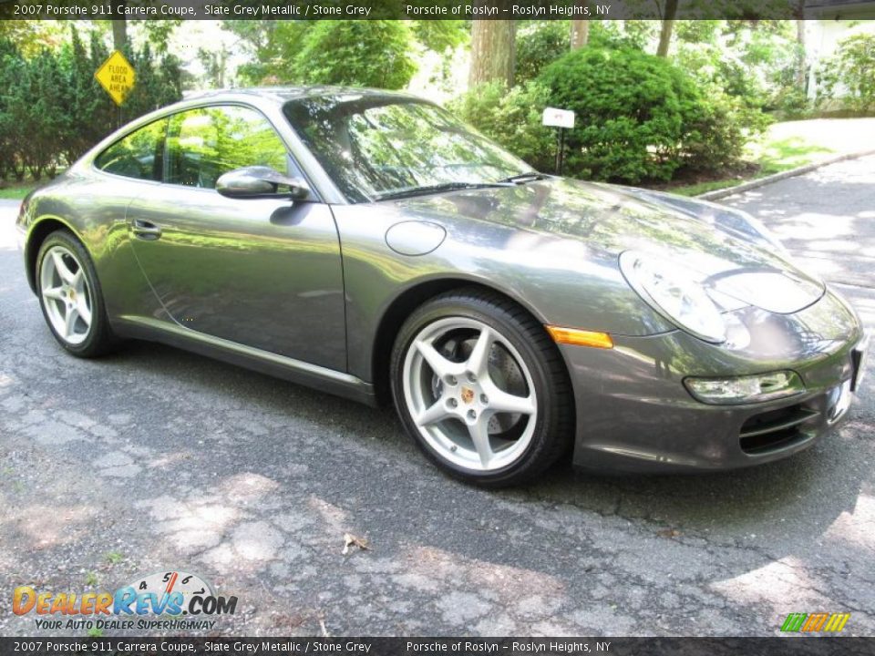 2007 Porsche 911 Carrera Coupe Slate Grey Metallic / Stone Grey Photo #8