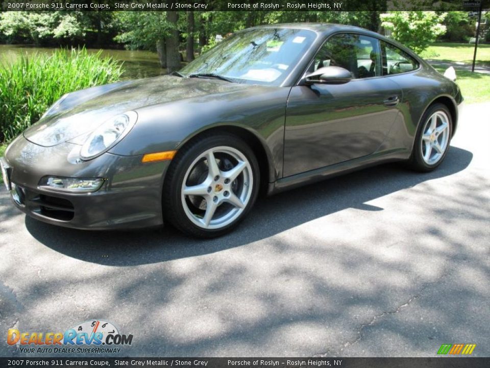 2007 Porsche 911 Carrera Coupe Slate Grey Metallic / Stone Grey Photo #9