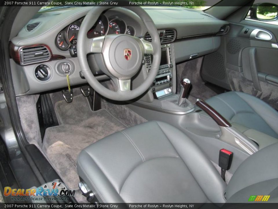 2007 Porsche 911 Carrera Coupe Slate Grey Metallic / Stone Grey Photo #11