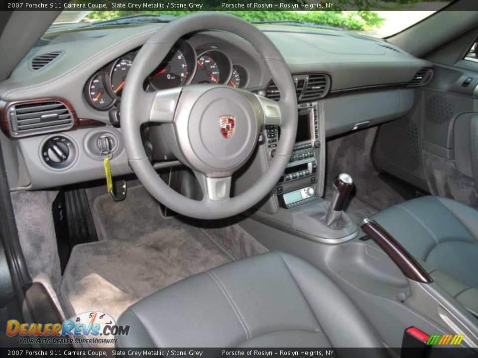 2007 Porsche 911 Carrera Coupe Slate Grey Metallic / Stone Grey Photo #17