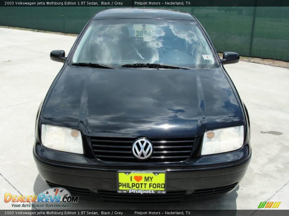 2003 Volkswagen Jetta Wolfsburg Edition 1.8T Sedan Black / Grey Photo #8