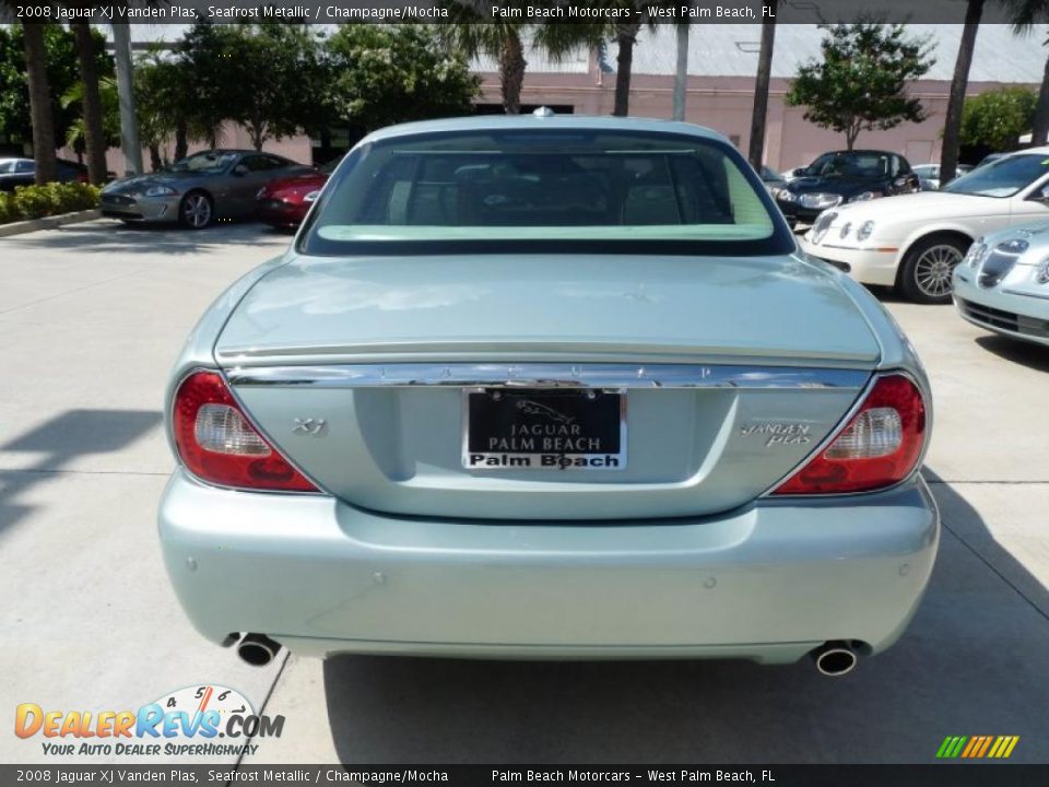 2008 Jaguar XJ Vanden Plas Seafrost Metallic / Champagne/Mocha Photo #5