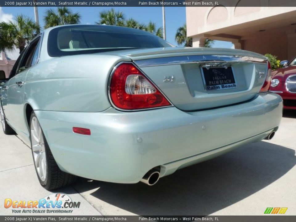 2008 Jaguar XJ Vanden Plas Seafrost Metallic / Champagne/Mocha Photo #6