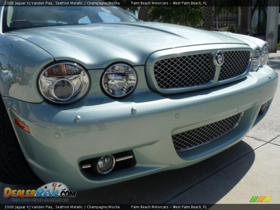 2008 Jaguar XJ Vanden Plas Seafrost Metallic / Champagne/Mocha Photo #8