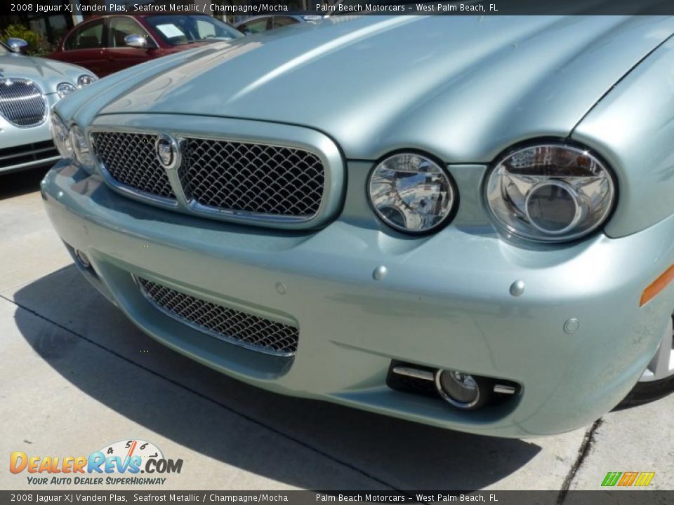 2008 Jaguar XJ Vanden Plas Seafrost Metallic / Champagne/Mocha Photo #9